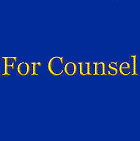 For Counsel For Counsel